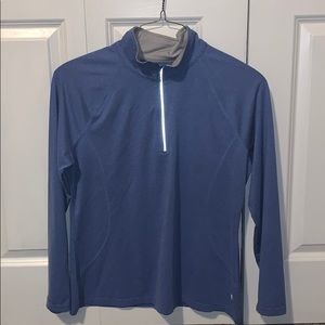 blue quarter zip